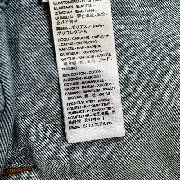 Levi Hybrid Denim Hoodie Classic Trucker Jacket - never worn, brand new, size M - Picture 5 of 5